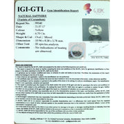 4.70/CT Pukhraj Stone with Govt Lab Certificate-YELSA9V